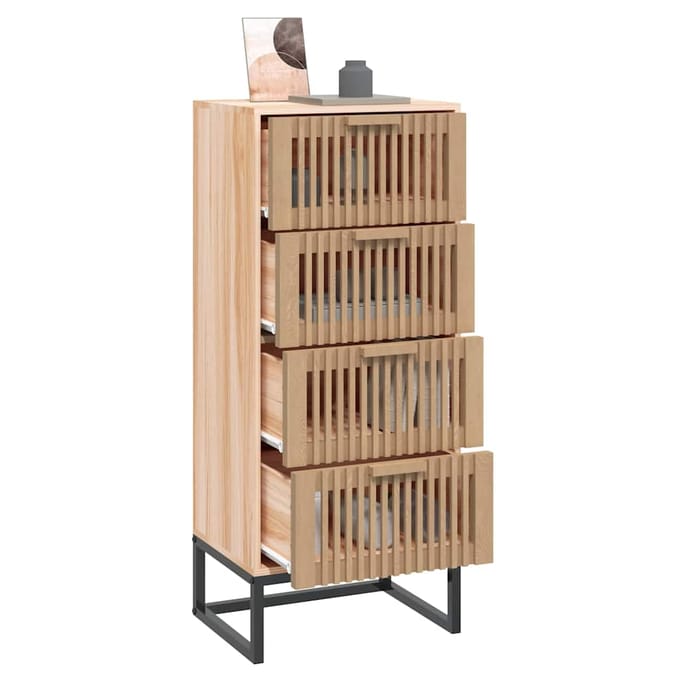 vidaXL - Hoge - kast - 40x30x95 - cm - bewerkt - hout