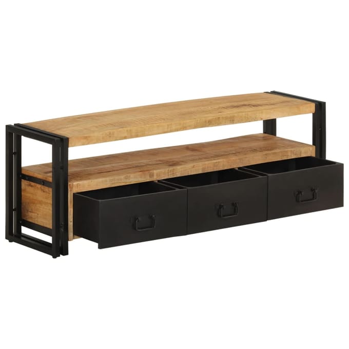 vidaXL - Tv-meubel - 120x30x40 - cm - massief - mangohout