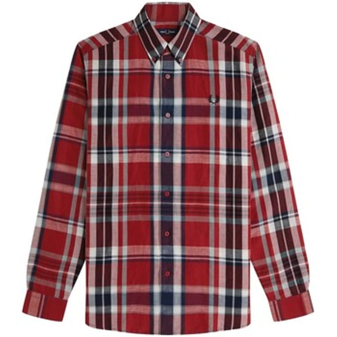 Fredperry Fp Madras Check Overhemd - Fashion Wear - Volwassen