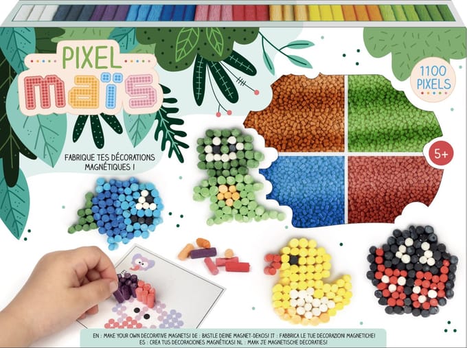 Graine Creative pixel kunst magneten set - milieuvriendelijk speelgoed.