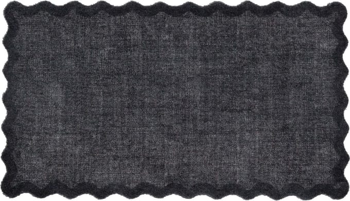 MD Entree - Design mat - Universal - Wave Border Anthra - Vloerkleed - Antislip - Machine wasbaar - 67 x 120 cm