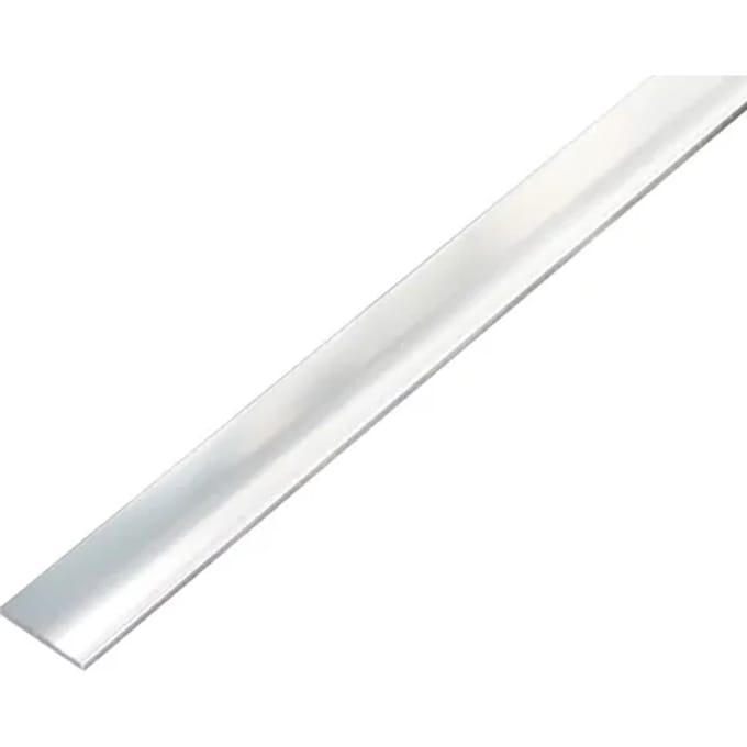 Alberts 488338 Platte staaf | zelfklevend | aluminium, chroom design | 2000 x 20 x 2 mm