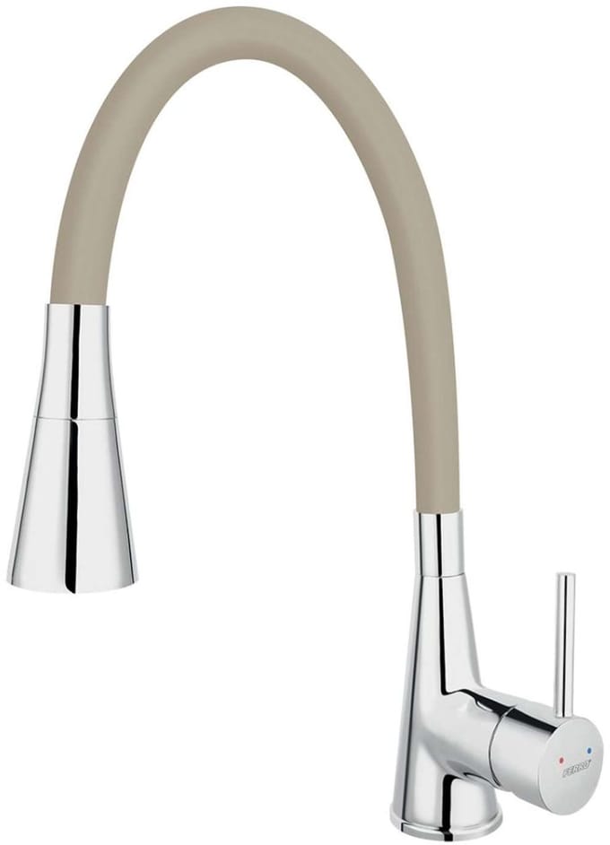 Novaservis Ferro - Keukenkraan met flexibele arm en sproeikop, beige/chroom 70720,0BE