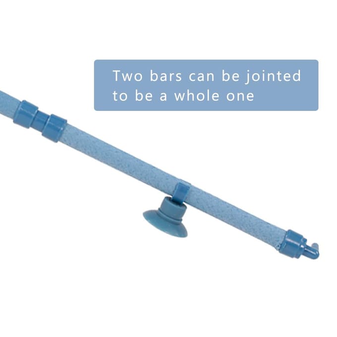 Barre de pierre d'air de mur de bulle d'aquarium 23 pouces outil de ménage de diffuseur d'air de mur de bulle d'aquarium 7 inch bleu