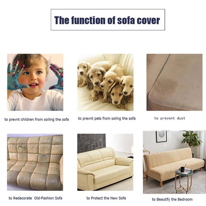 Armless Sofahoes Rekbare Sofahoes Bedrukte Opvouwbare Sofabedhoes Strakke Elastische Hoes Bankhoes S-120-140CM gray