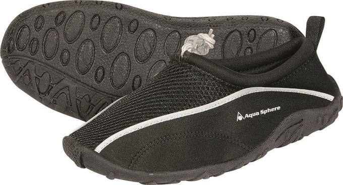 Aquasphere Lisbona - Waterschoenen voor kinderen - Zwart/Zilver - 33