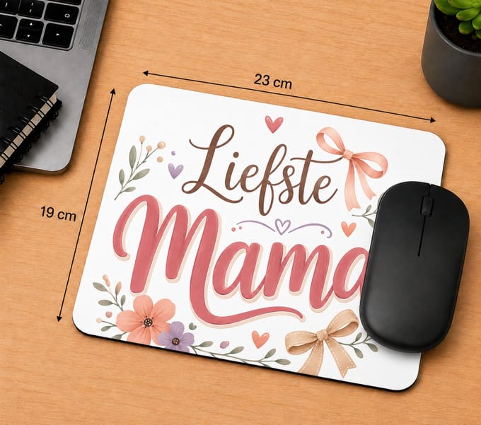 Liefste mama muismat – 23 x 19 cm – Cadeau voor mama