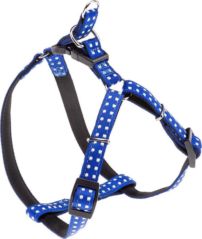 hondentuigje Cricket 36 tot 54 cm nylon blauw