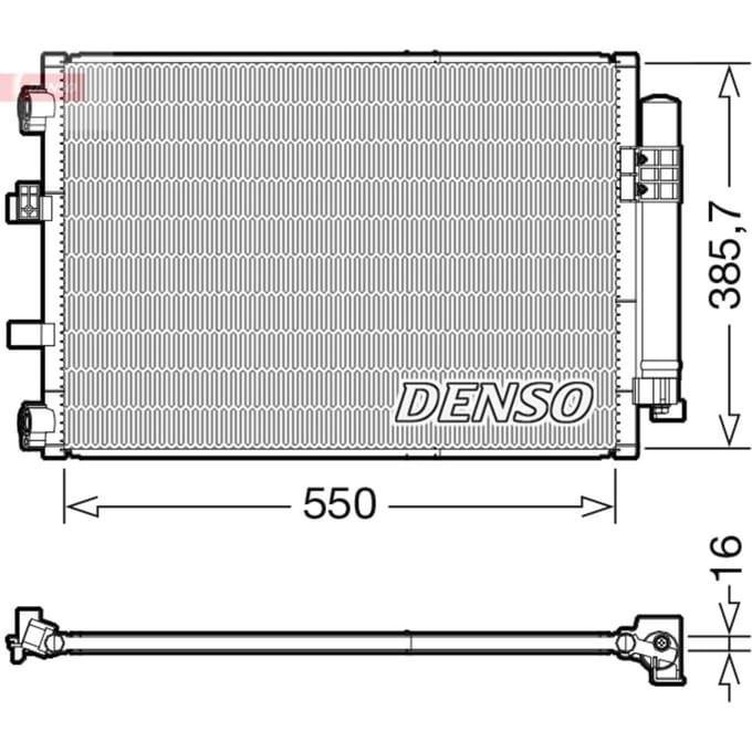 Condensator, airconditioning DENSO DCN10043