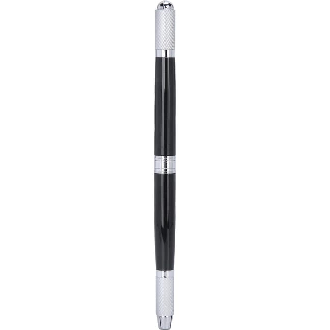Draagbare Make-up Wenkbrauw Lip Handmatige Tattoo Pen Metaal Microblading Pen AccessoireZwart gray