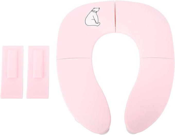 Opvouwbaar reispotje - Draagbaar toiletje - Zindelijkheidstraining - Antislip zuignap - Compact opvouwbaar - Roze