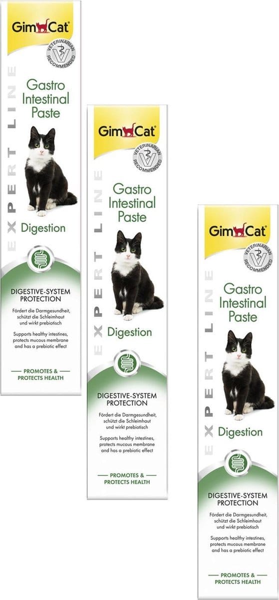 Gimcat Gastro Intestinal Pasta - Kattensnack - 3 x 50 g
