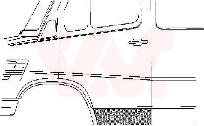 Van Wezel - PLAATWERKPANELEN AUTODEUR VOOR MERCEDES BENZ BUS 207-410 1977-1995 DUR388701VWAN