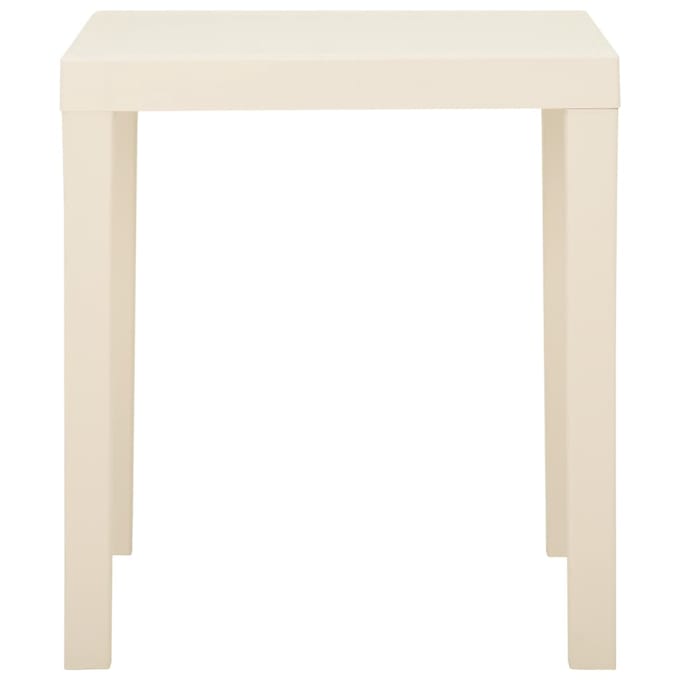 vidaXL Tuintafel 79x65x72 cm kunststof wit