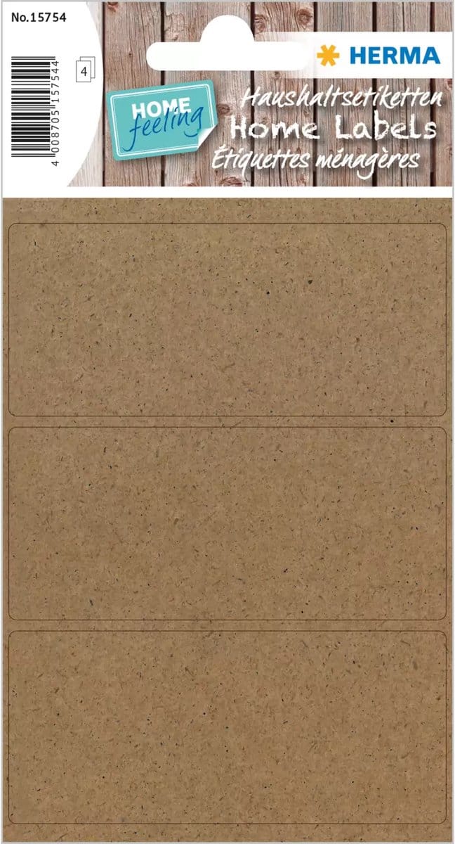 Huishoud-etiketten THUIS, 82 x 36 mm