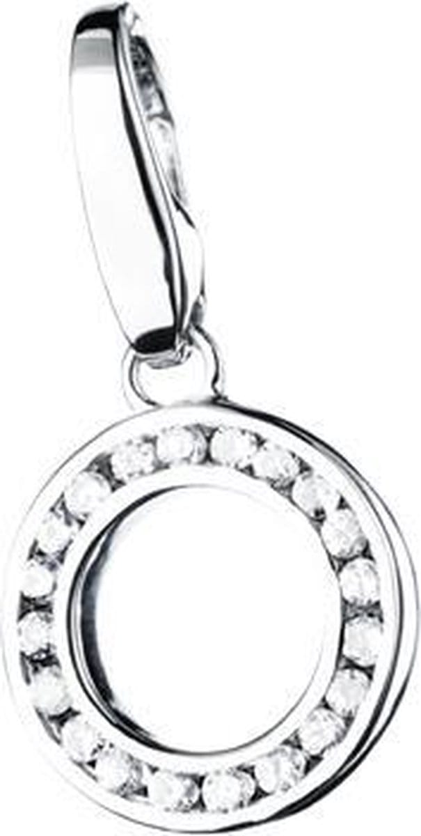 Charm | bedel | zilver | letter | O | zirkonia