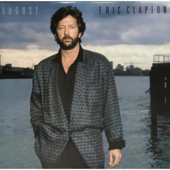 Disque vinyle ERIC CLAPTON 9254761 Août Warner Bros. Re 1986 Canada Rock Occasion gray