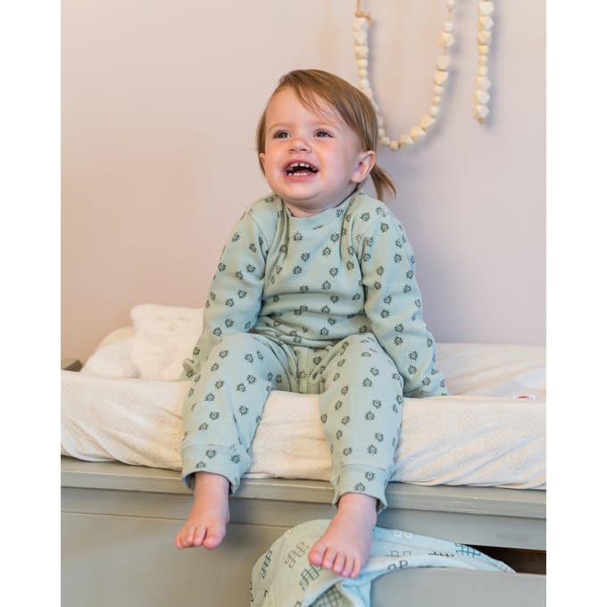 Aanbieding Pyjama maat 92 - Groen - Elastisch katoen - 18-24 maanden