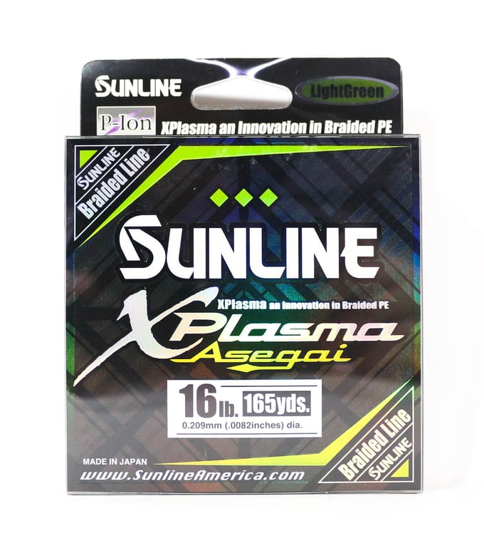 Sunline PE Line Asegai Xplasma 165yds PE 1.5 16lb Vert Clair (5028) vert clair