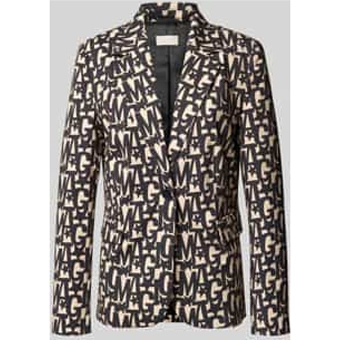 Slim fit blazer met reverskraag