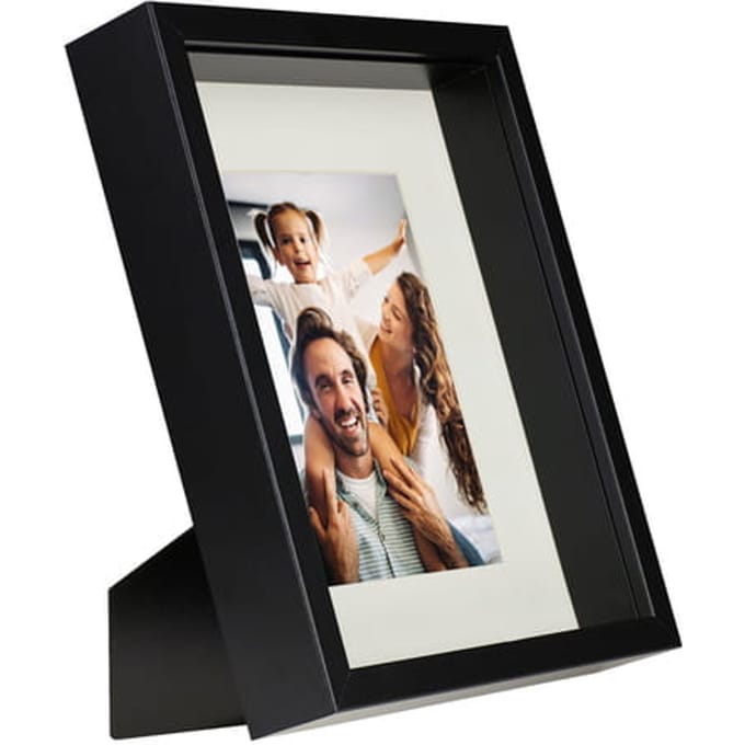 BD ART - 3D Shadow Box Fotolijst - 20x25 cm - Zwart - Rechte Hoek - Plexiglas