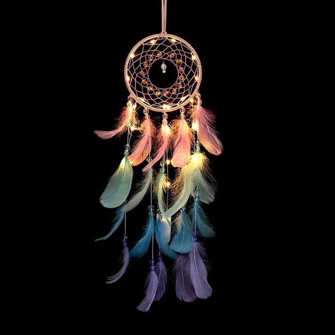 Traditionele veelkleurige LED-dromenvanger