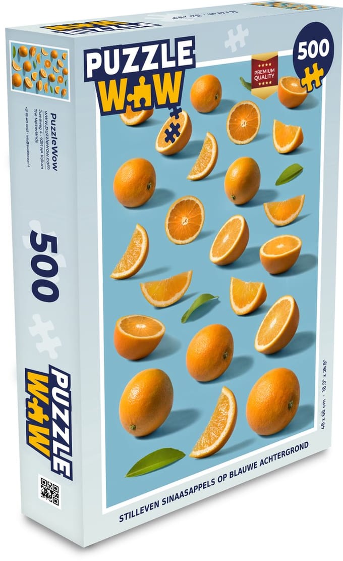 Puzzel Sinaasappel - Stilleven - Fruit - Legpuzzel - Puzzel 500 stukjes