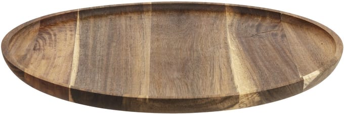 Secret de gourmet Serveerplank - acacia hout - D38 cm - rond - borrelplank