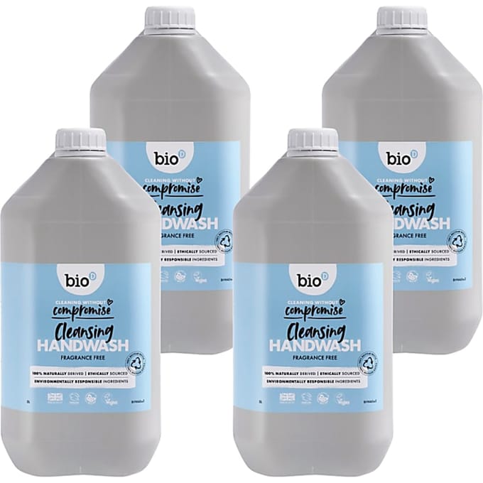 Bio-D Reinigende Handzeep Geurvrij 5L Refill Bundel
