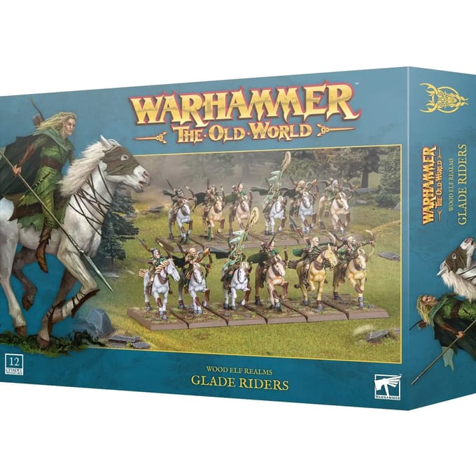 Beeldje Games Workshop Warhammer ToW - Royaumes Elfes Sylvains : Cavaliers Sylvains