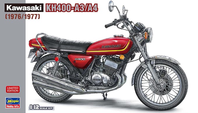 Hasegawa Modelbouwpakket Auto - 21754 Kawasaki KH400-A3/A4 - 1976/1977 Plastic - 1:12 - Modelbouw