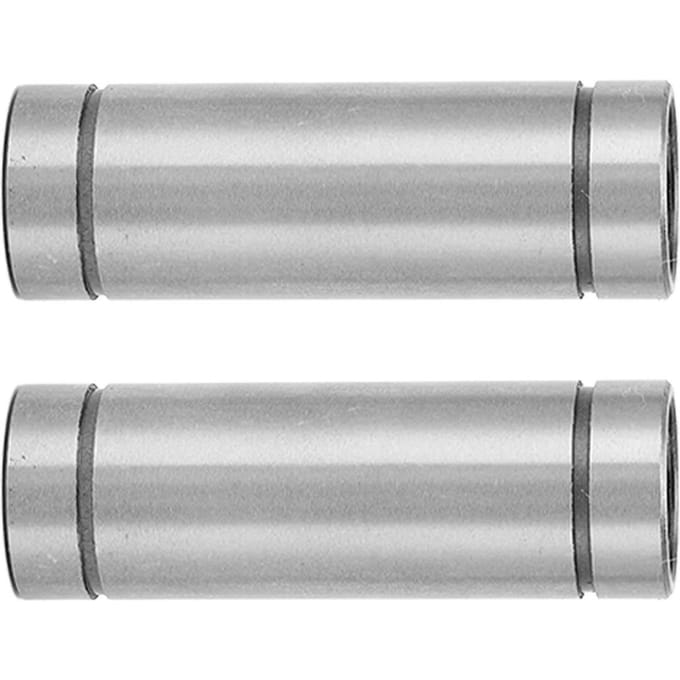 2PCS Cylindre Mouvement Linéaire Roulement à Billes Surface Nickelée Accessoires de Guidage Linéaire pour 3D white