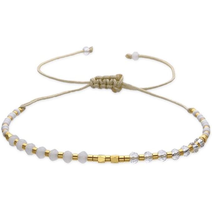 Bracelet - Luxenter - Anlako - Cristal noir - finition or jaune 18k - Style boho noir