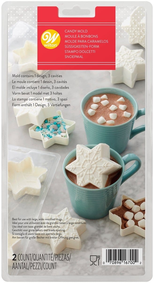 Wilton Candy Mold - Sneeuwvlok - Chocolade Mal - Bakvorm Chocolade