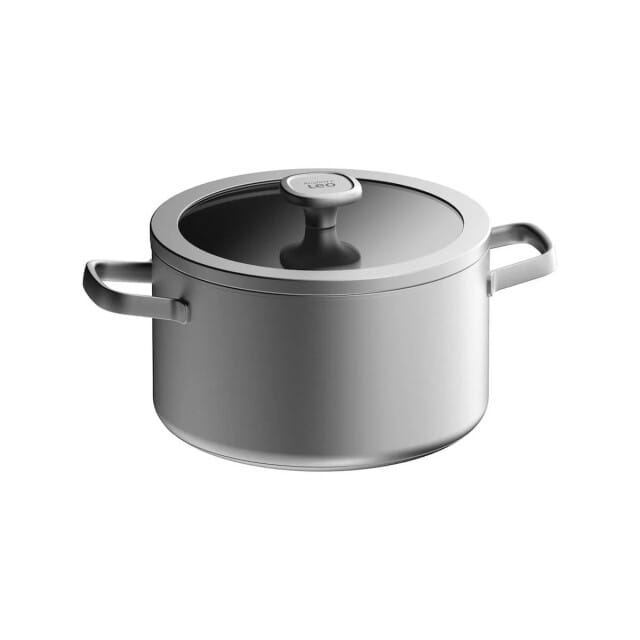 LEO Kookpot met deksel Graphite - Ø 20cm - Metaal - PFAS-vrij