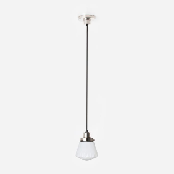 Hanglamp aan snoer Bold 20's Nikkel - Art Deco Trade