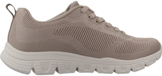 Skechers BOBS Sport B Lite dames sneakers beige - Maat 41 - Extra comfort - Memory Foam