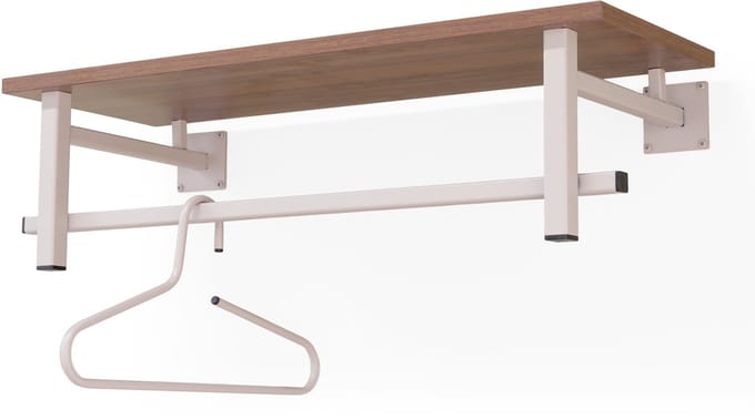 Spinder Design kapstok Simplon - Silky Taupe - Roede - Hoedenplank - Staal