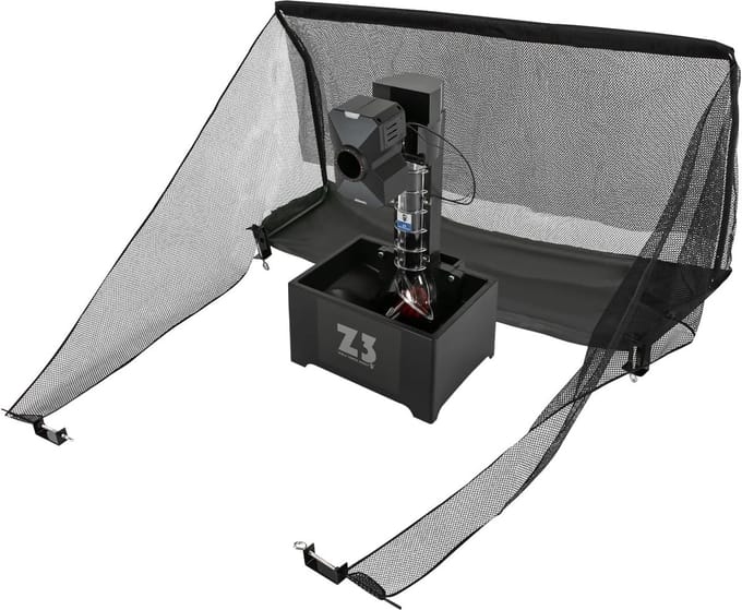 Tafeltennis Balmachine - Ping Pong Werper - Intensieve Training - 10 Programmeerbare Modi - 32x24.5x52.5cm - Zwart
