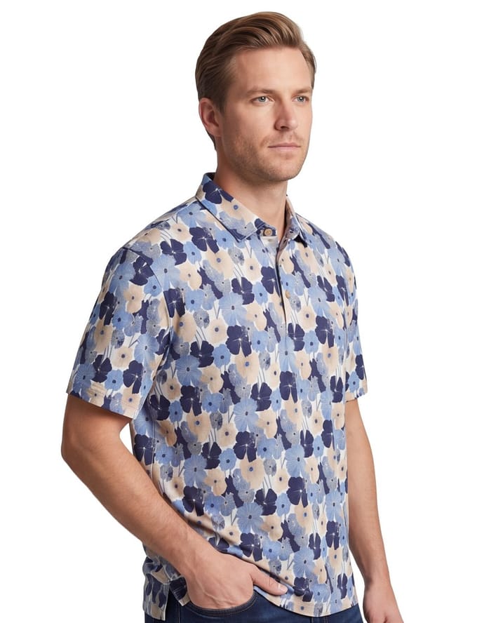 Eden Valley poloshirt korte mouw blauw