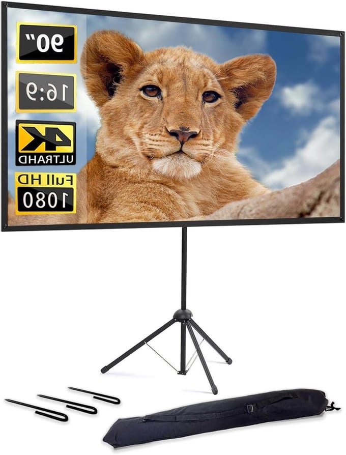 Beamerscherm met Statief - Projectiescherm - Projectiedoek - projectiescherm mobiel