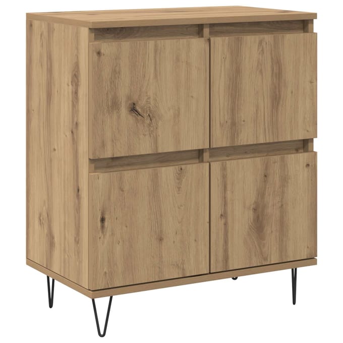 vidaXL - Dressoir - Artisan - Eiken - 60 - x - 35 - x - 70 - cm