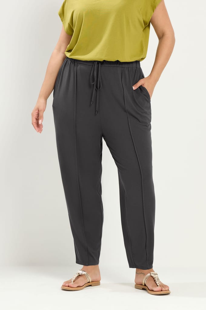 Yours Grijze Joggingbroek Met Wijde Pijpen Size 58-60