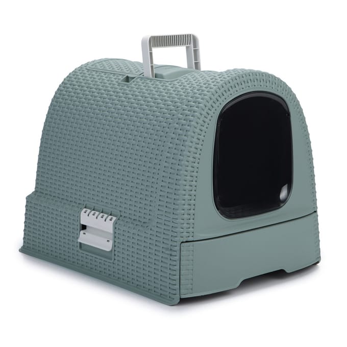 Curver Kattenbak met lade - 51,5x38,5x40cm - Misty Blue