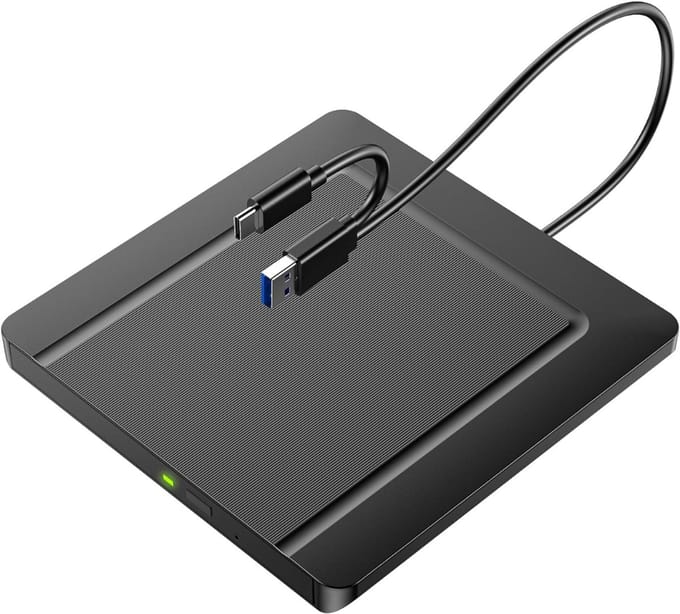 DailySupplies® Externe DVD Speler Voor Laptop - CD Brander - Plug & Play