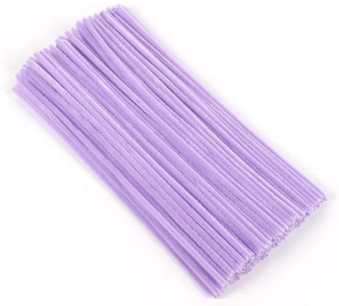 100 Stuks Chenilledraad Pijpenragers - 6 mm x 30 cm voor Creatief Knutselen