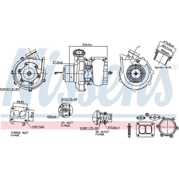 Supercharger, drukvulling NISSENS 93390