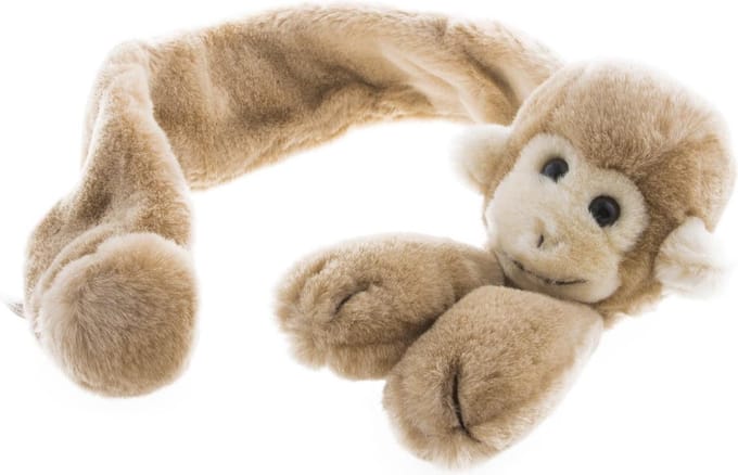 Sjaal pluchen aapje voor kids