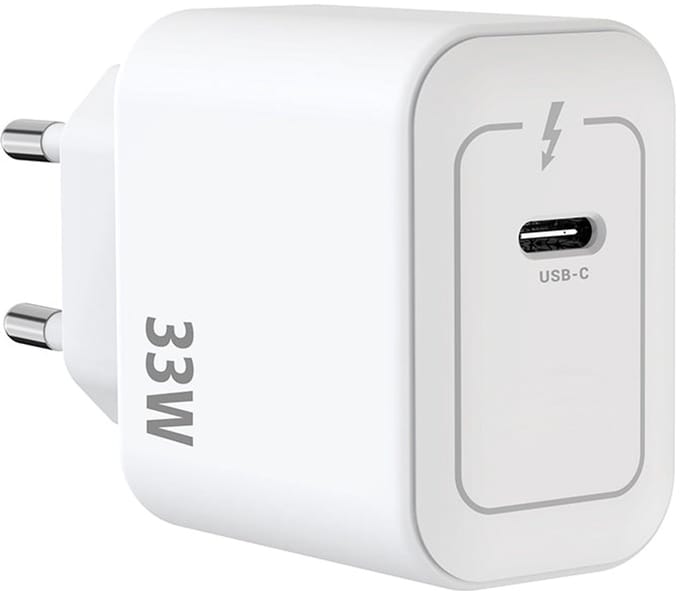 Rixus RXHC33 GaN USB-C Power Adapter 33W White