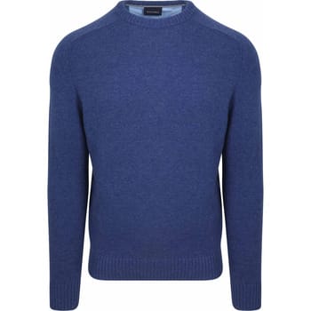 Suitable Lamswol Trui Ronde Hals Royal Blauw - Maat M - Heren - Pullover - Sweater